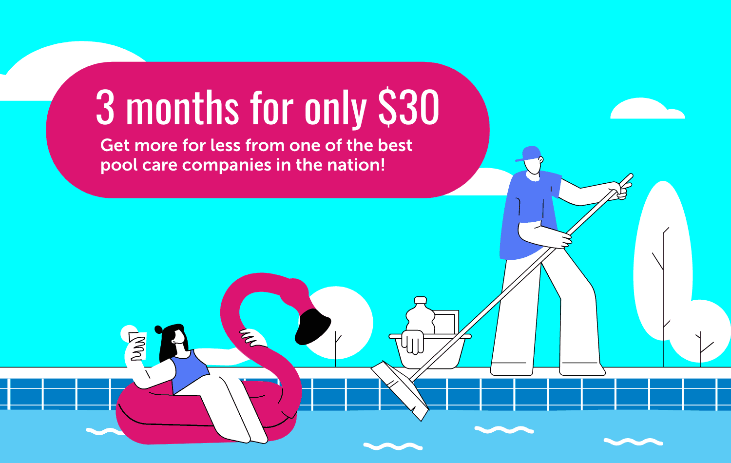 Digital Ad for Pool Maintenance