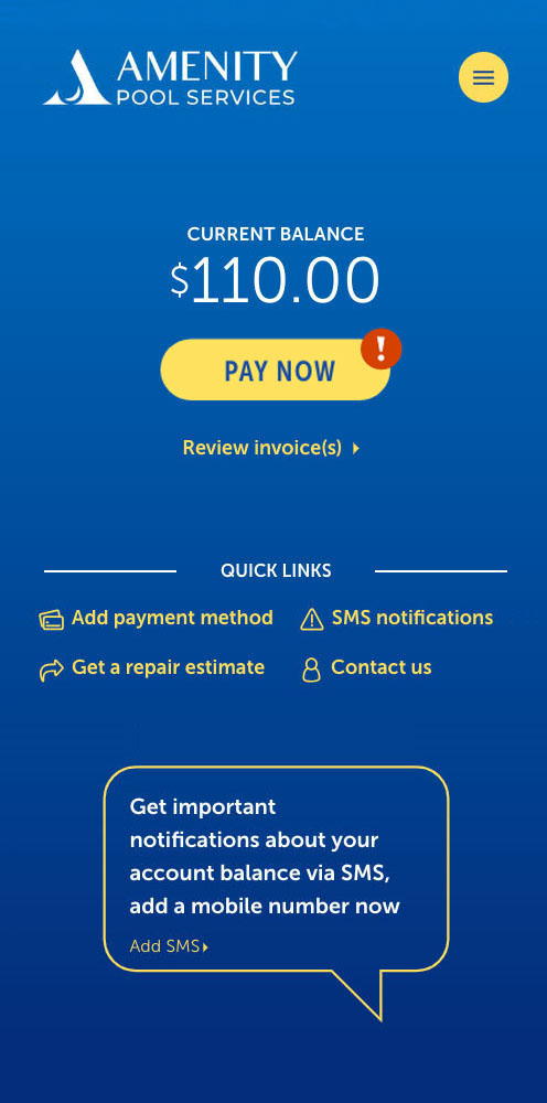 Mobile Web App Dashboard