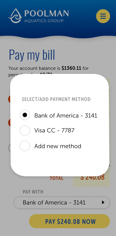 Pay My Bill Modal