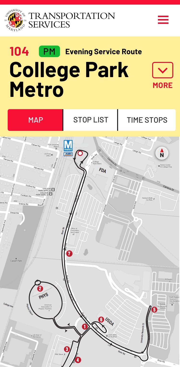 Transportation Live Map Interface