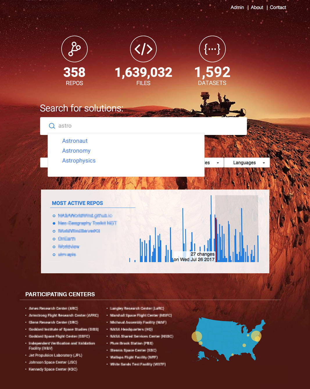 Code Repo Search Engine Interface