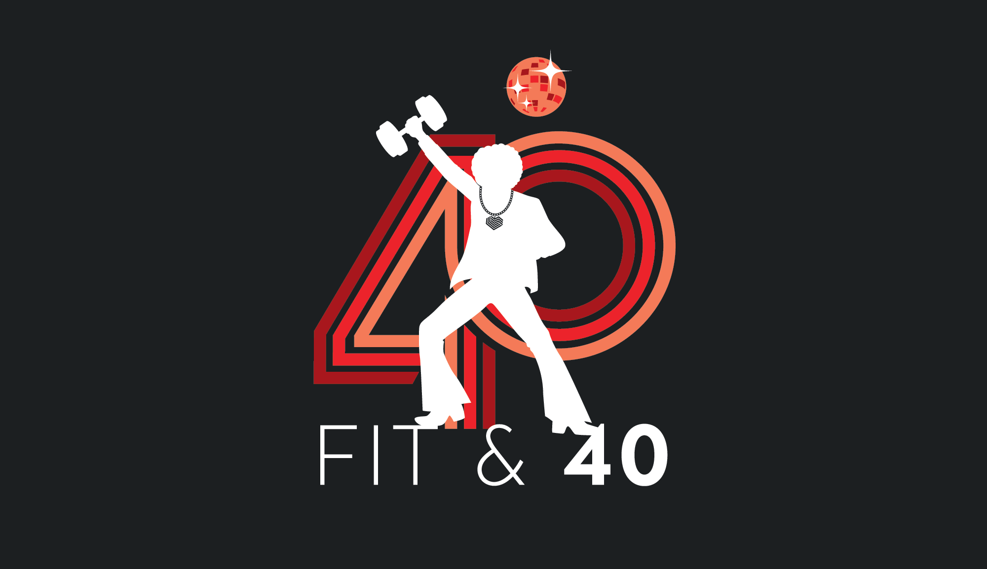 40th Anniversary Logo for Fitness Brand