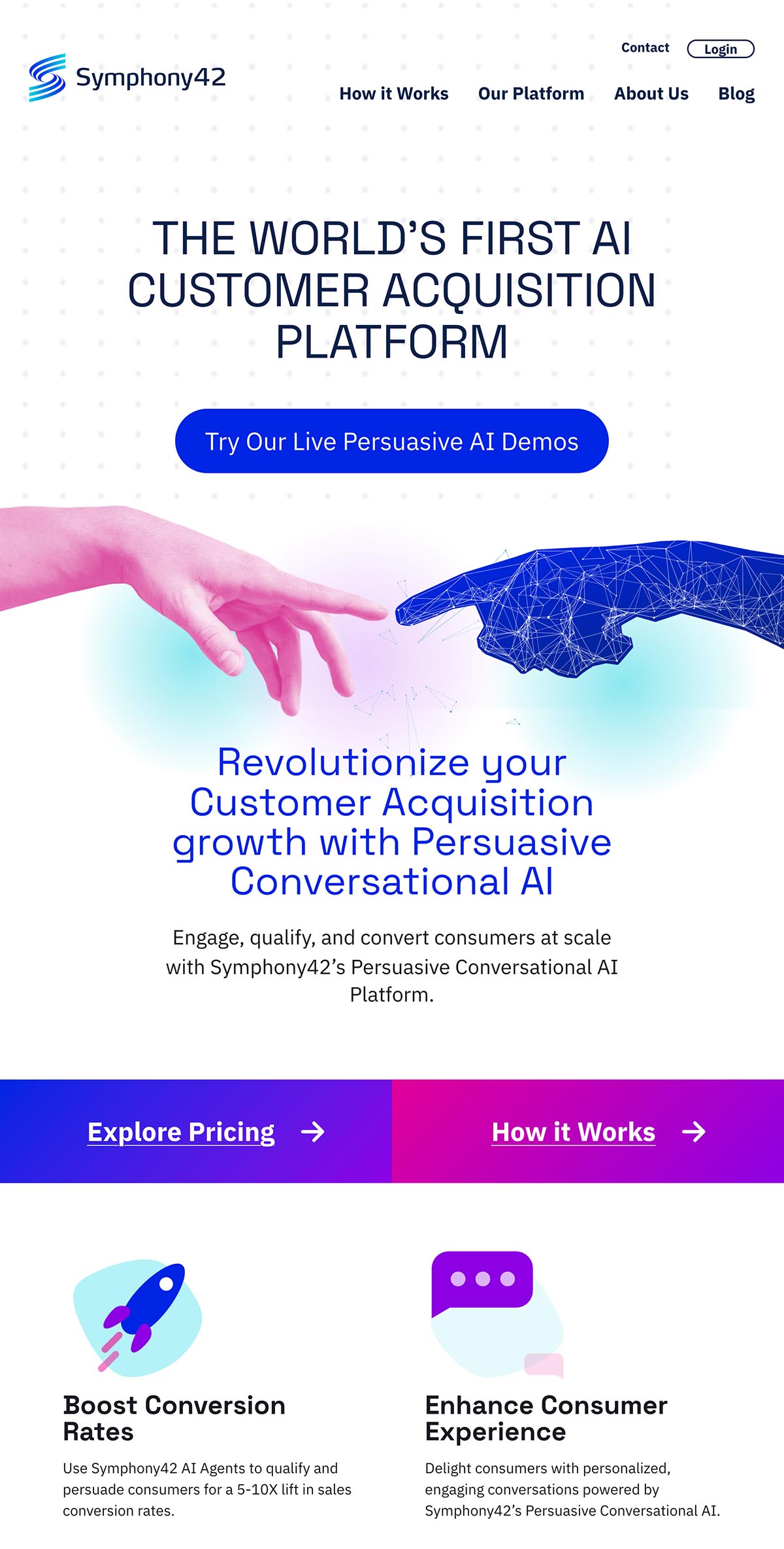 Symphony42 Website Homepage