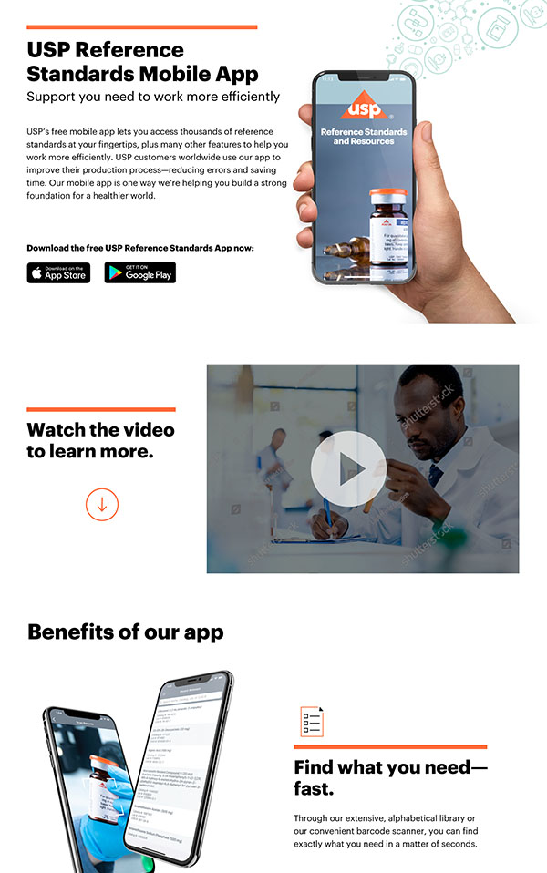 Landing Page for Drug Lookup App
